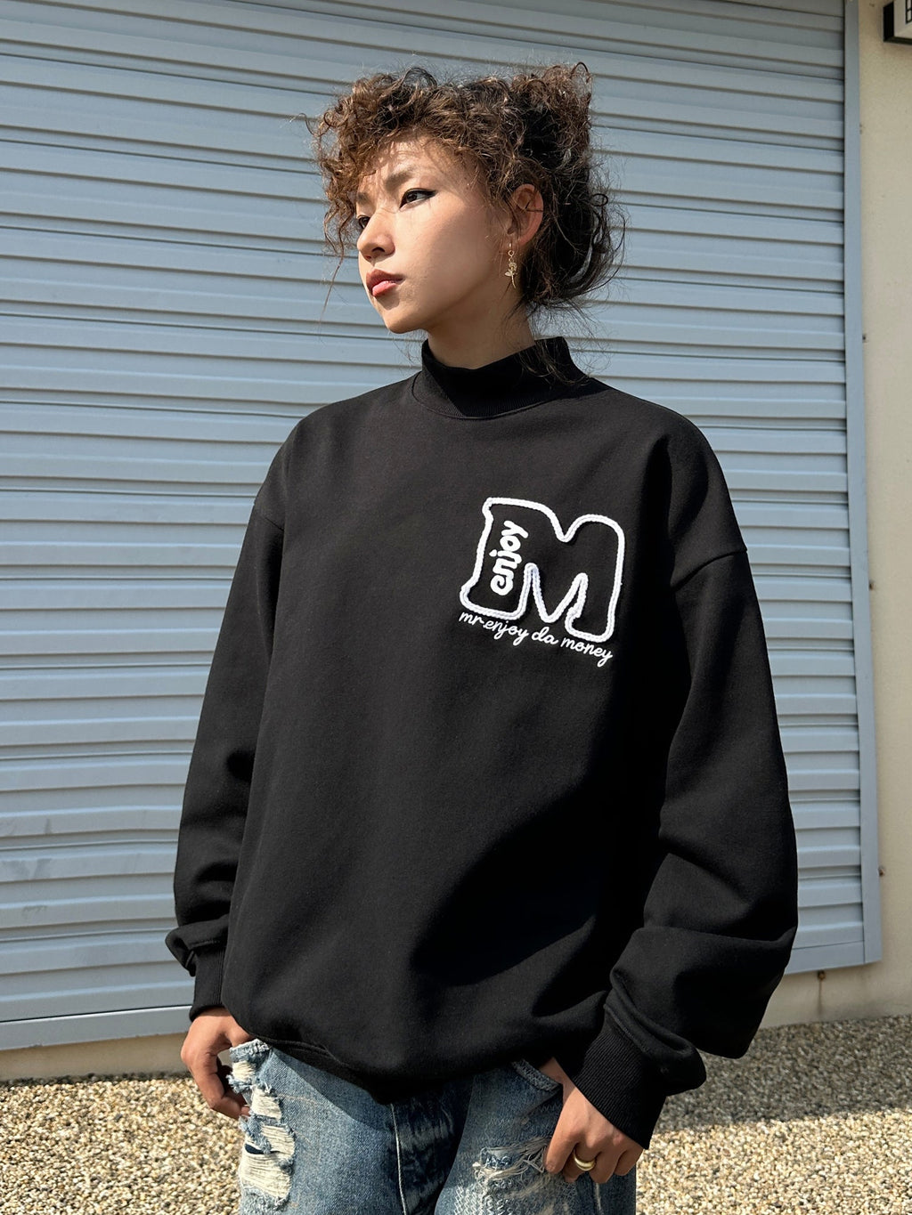 MEDM Logo Half High Neck Sweatshirt