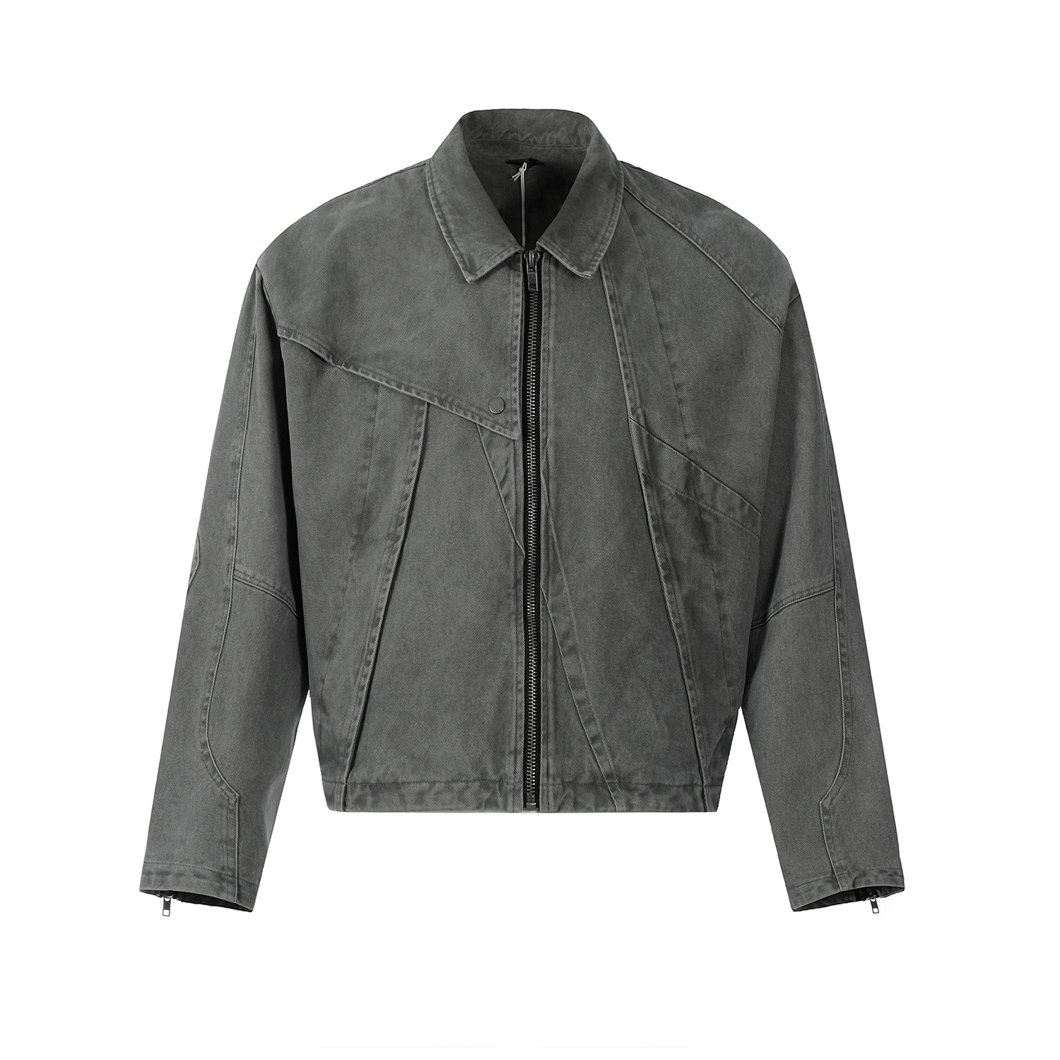 F3F Select Deconstructed Stitching Washed Denim Jacket