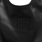 Shiny Softy Calfskin Ivy Bag Black