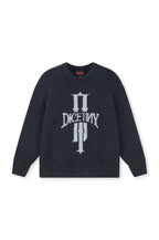 DICETINY Jacquard Logo Fleece Knit Sweater