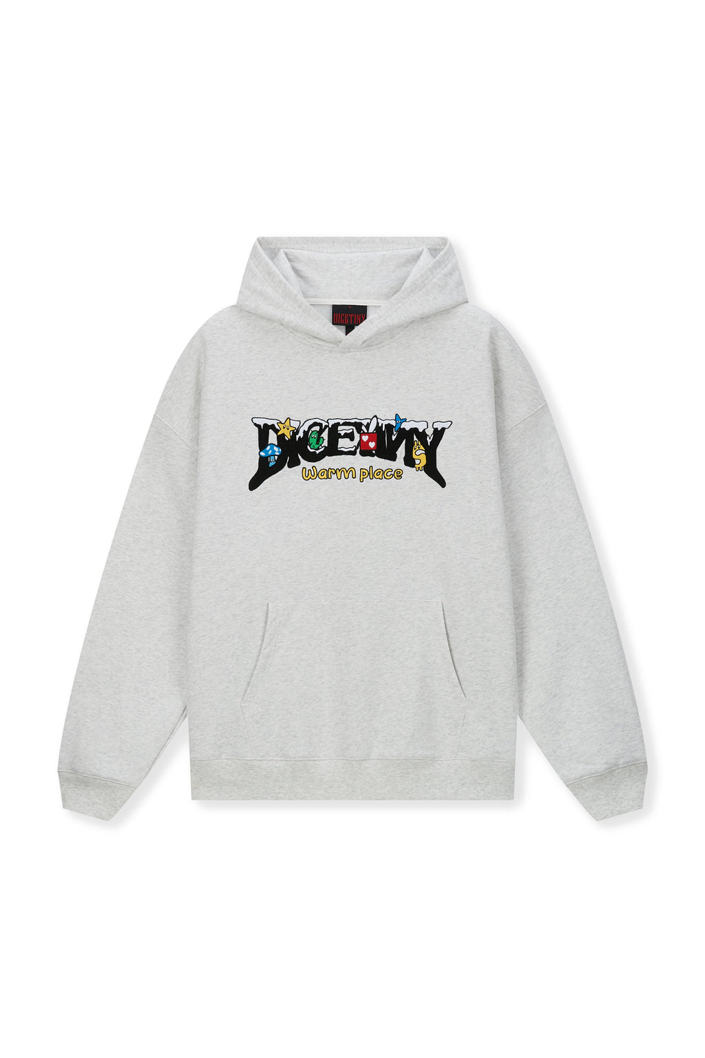 DICETINY Comics Logo 3D Embroidery Hoodie