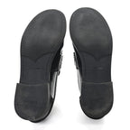 Spazzolato Penny Loafer 39 Black White