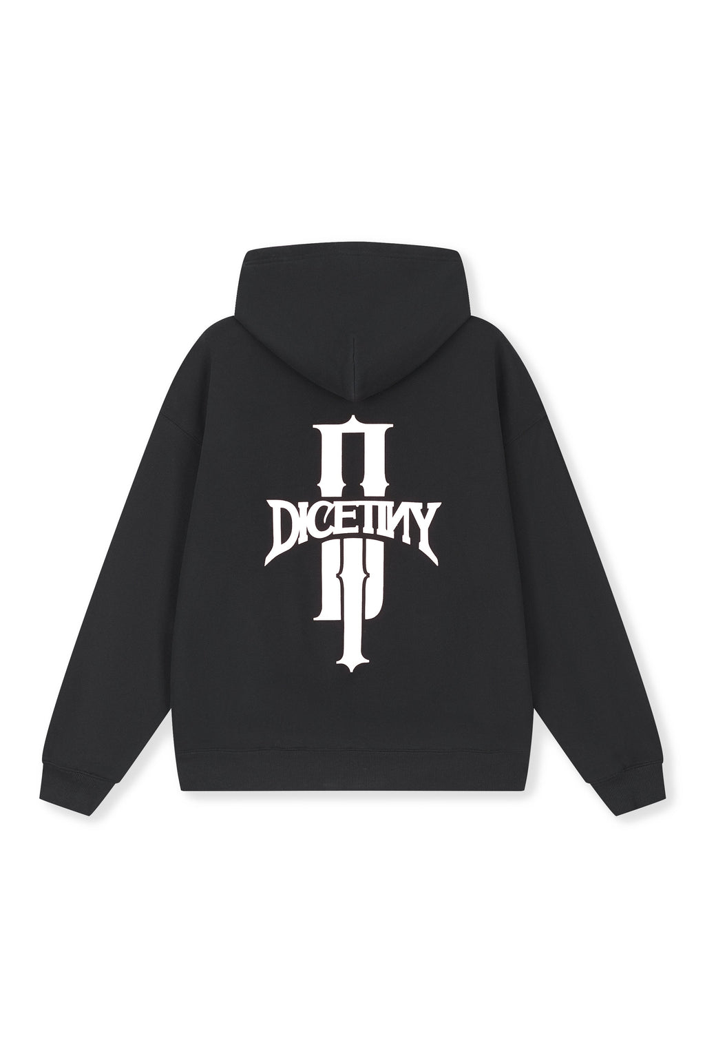 DICETINY Basic Logo Printed Hoodie