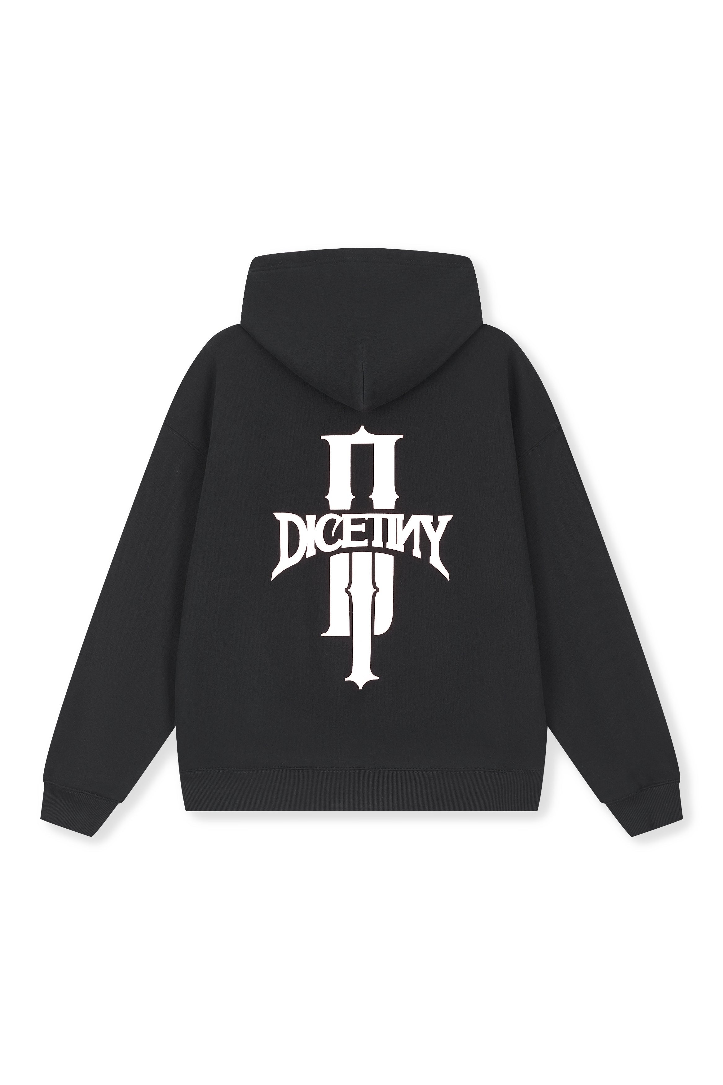 DICETINY Basic Logo Printed Hoodie