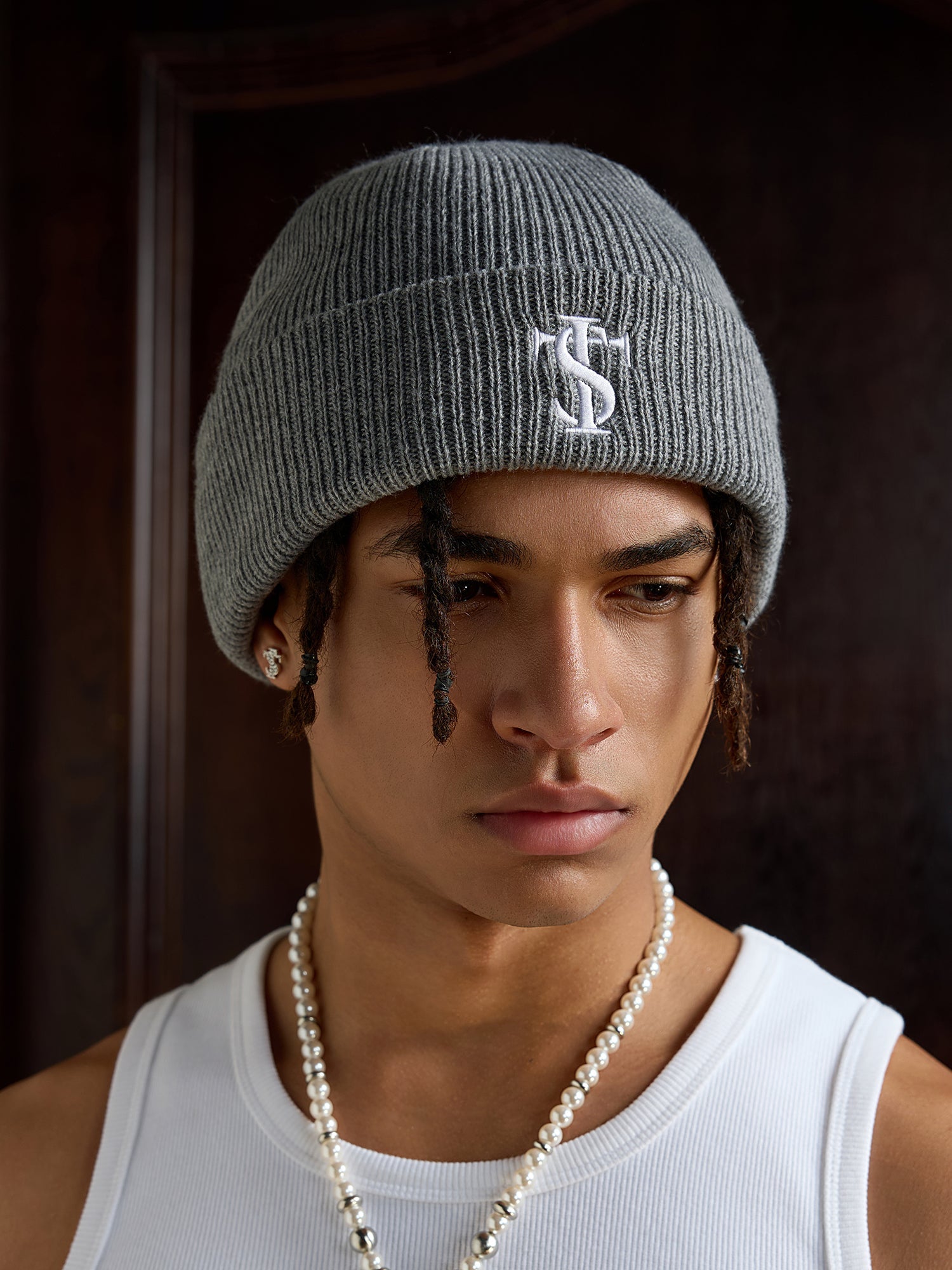 Small Town Kid Basic Logo Embroidery Beanie