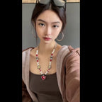SALUTE x NBO Smiley Face Fake Love Necklace