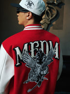 MEDM x STK Patch Embroidery Varsity Jacket