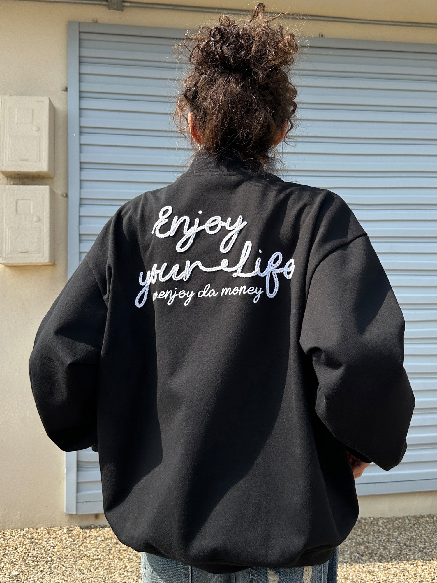 MEDM Logo Half High Neck Sweatshirt