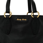 Vitello Daino Caribu Tote Black