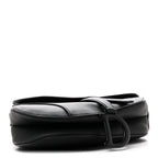 Ultra Matte Calfskin Saddle Bag Black