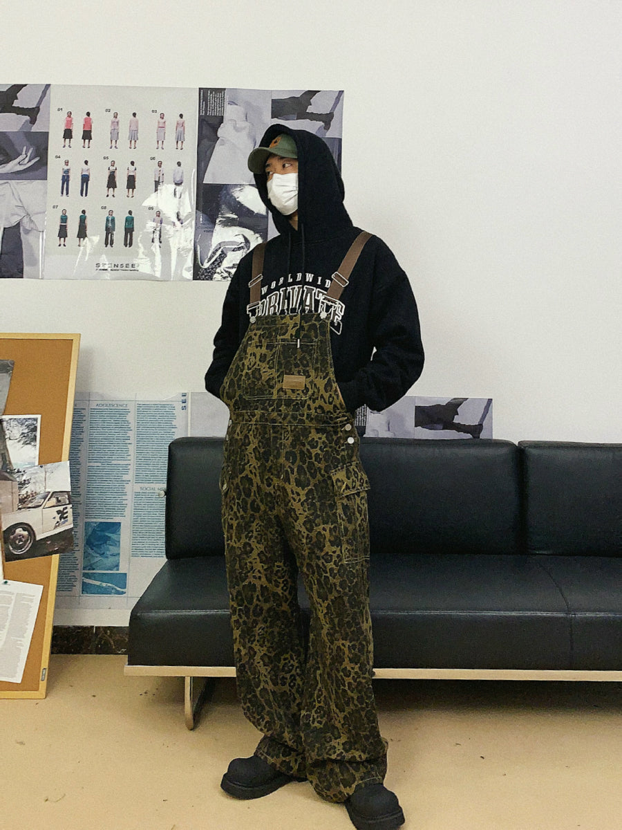 F3F Select Workwear Leopard Print Overall