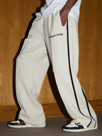 MEDM Color Matching Wide Leg Track Pants