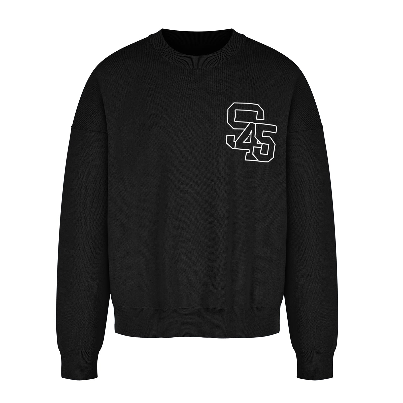 S45 Embroidered Logo Multicolor Knit Sweater