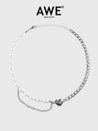 AWE Pearl Love Double Necklace