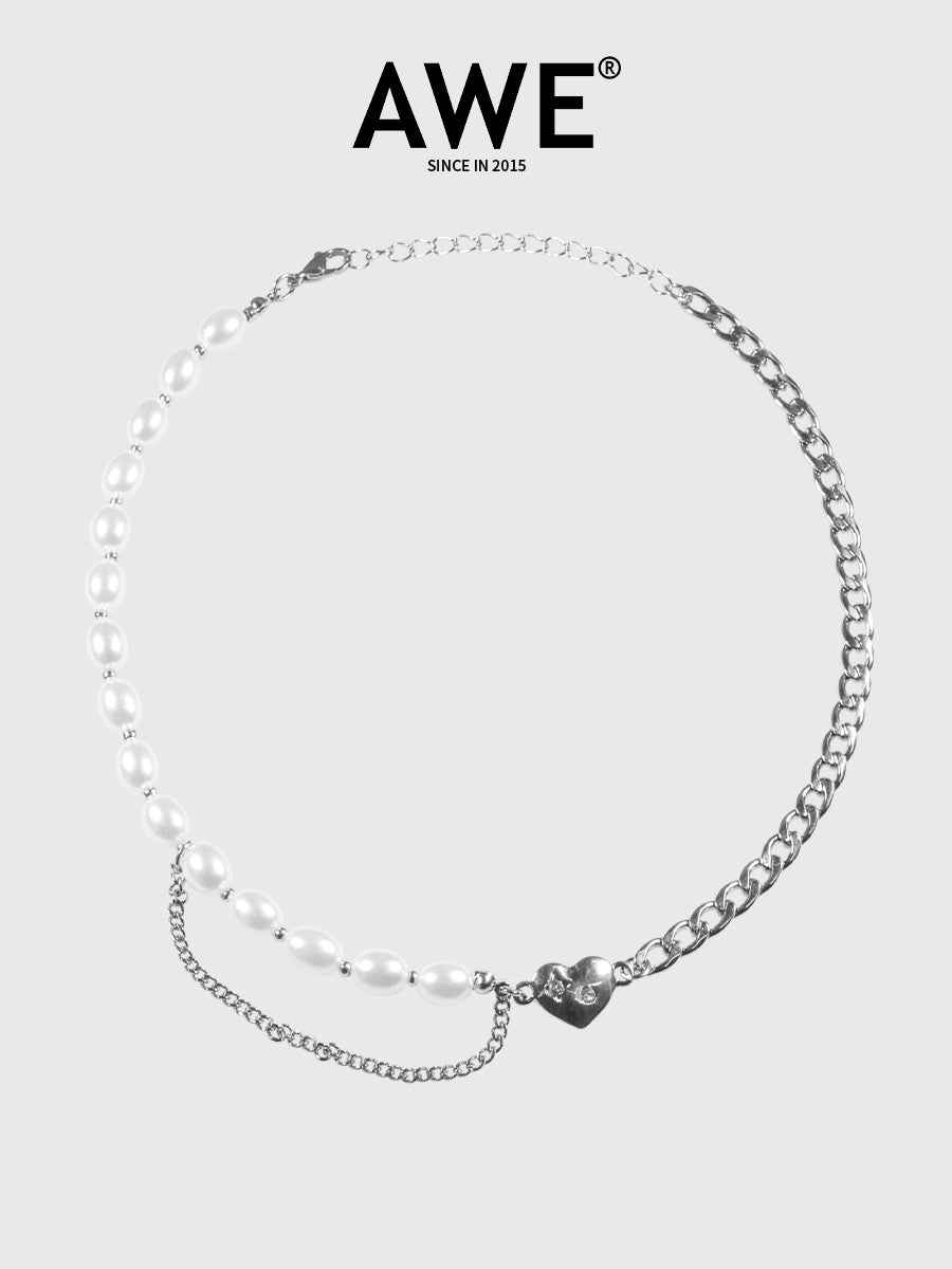 AWE Pearl Love Double Necklace