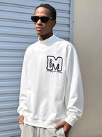 MEDM Logo Half High Neck Sweatshirt