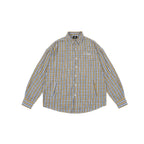 S45 Basic Embroidered Logo Plaid Long Sleeved Shirt