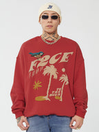 F2CE LOGO Foam Creative Print Embroidery Sweatshirts