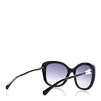 Acetate Butterfly Winter Pearl Sunglasses 5339-H Black