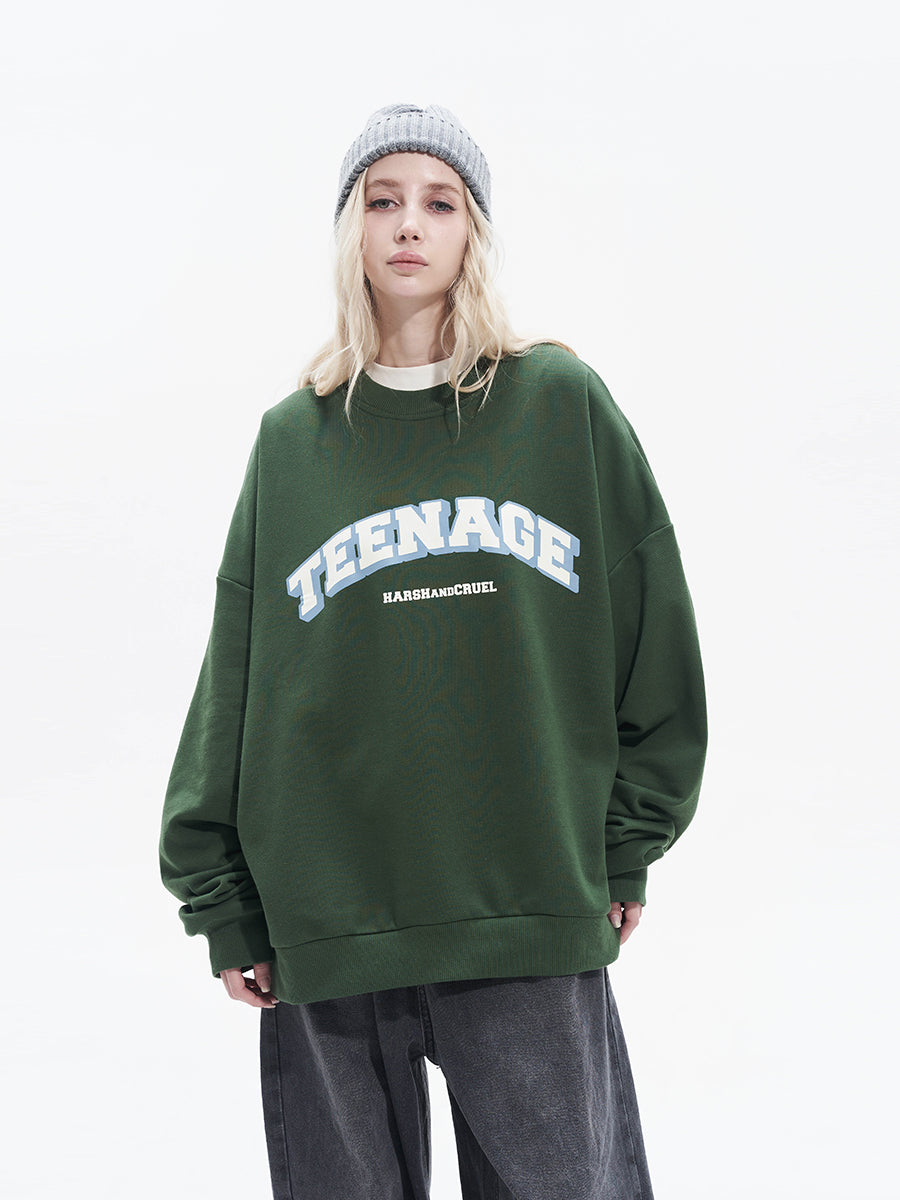 Harsh and Cruel Teenage Printed Loose Sweatshirts