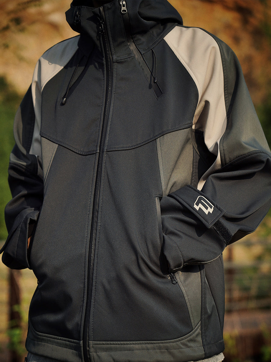 F2CE Waterproof Windproof Color Blocking Jacket