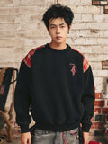 S45 Plaid Destruction Patchwork Sweatshirt