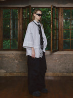 STEEPC Stripe Deconstructed Classic Drop Shoulder Shirt
