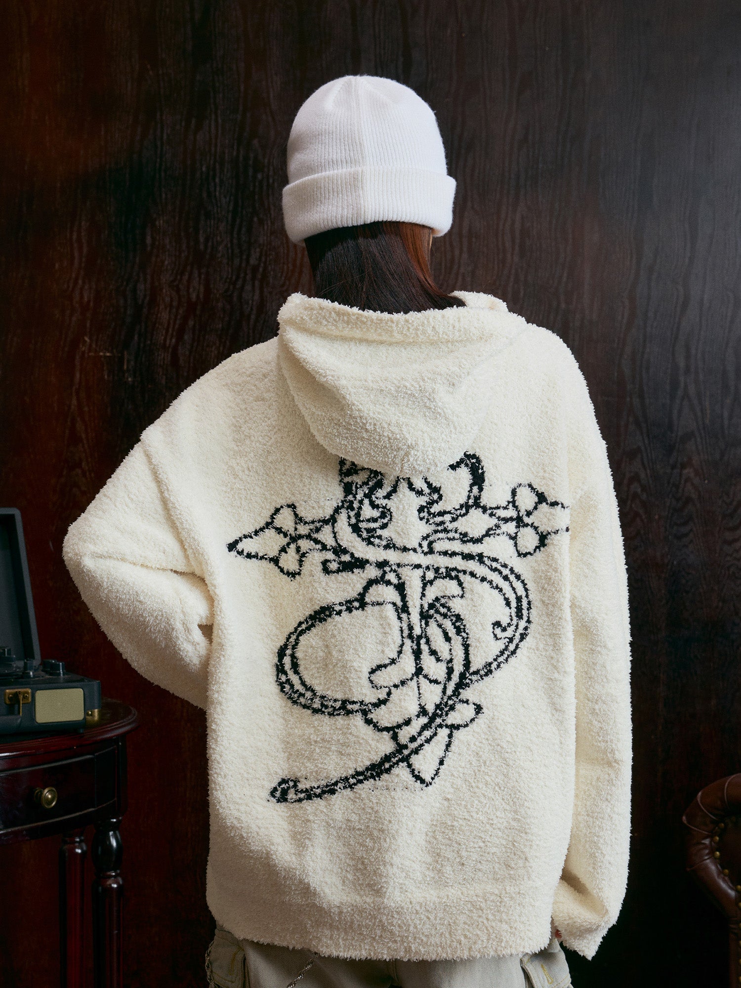 Small Town Kid Cross Logo Fleece Hoodie