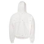 Small Town Kid Studded Cross Patch Zip Up Hoodie
