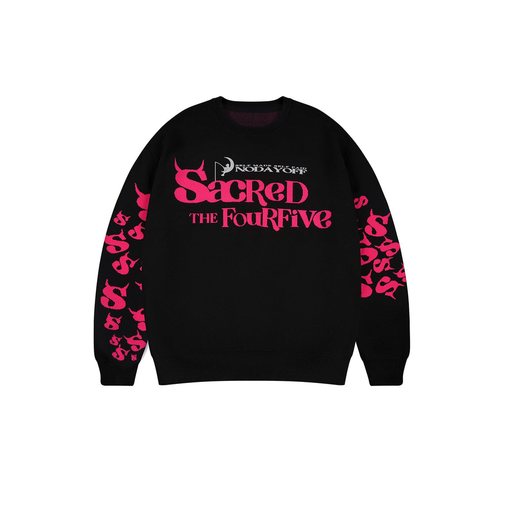 S45 Monster Spoof Logo Knit Sweater