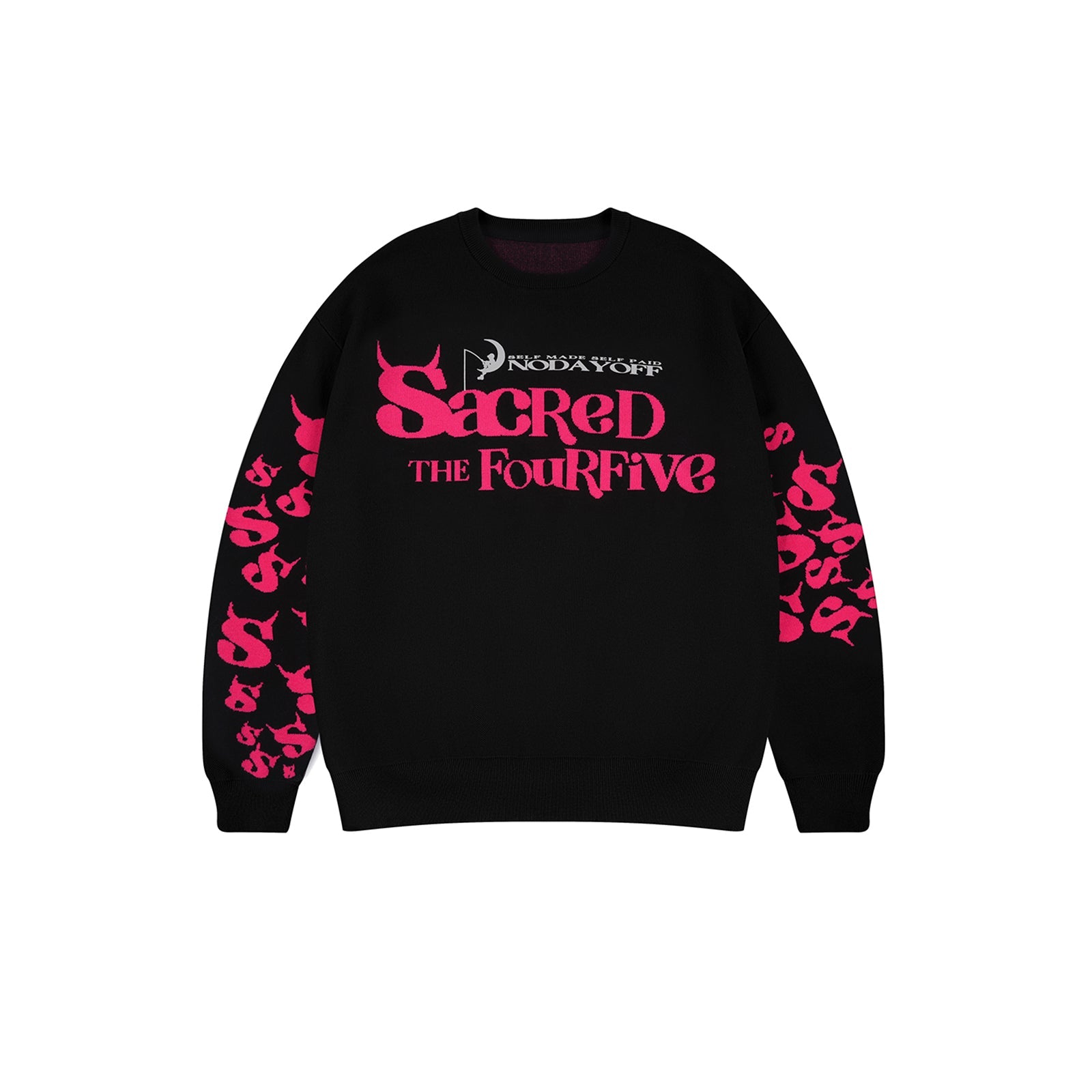 S45 Monster Spoof Logo Knit Sweater