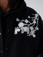 MEDM Daisy Embroidery Varsity Jacket