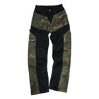 ANTIDOTE Camouflage Canvas Patchwork Baggy Pants