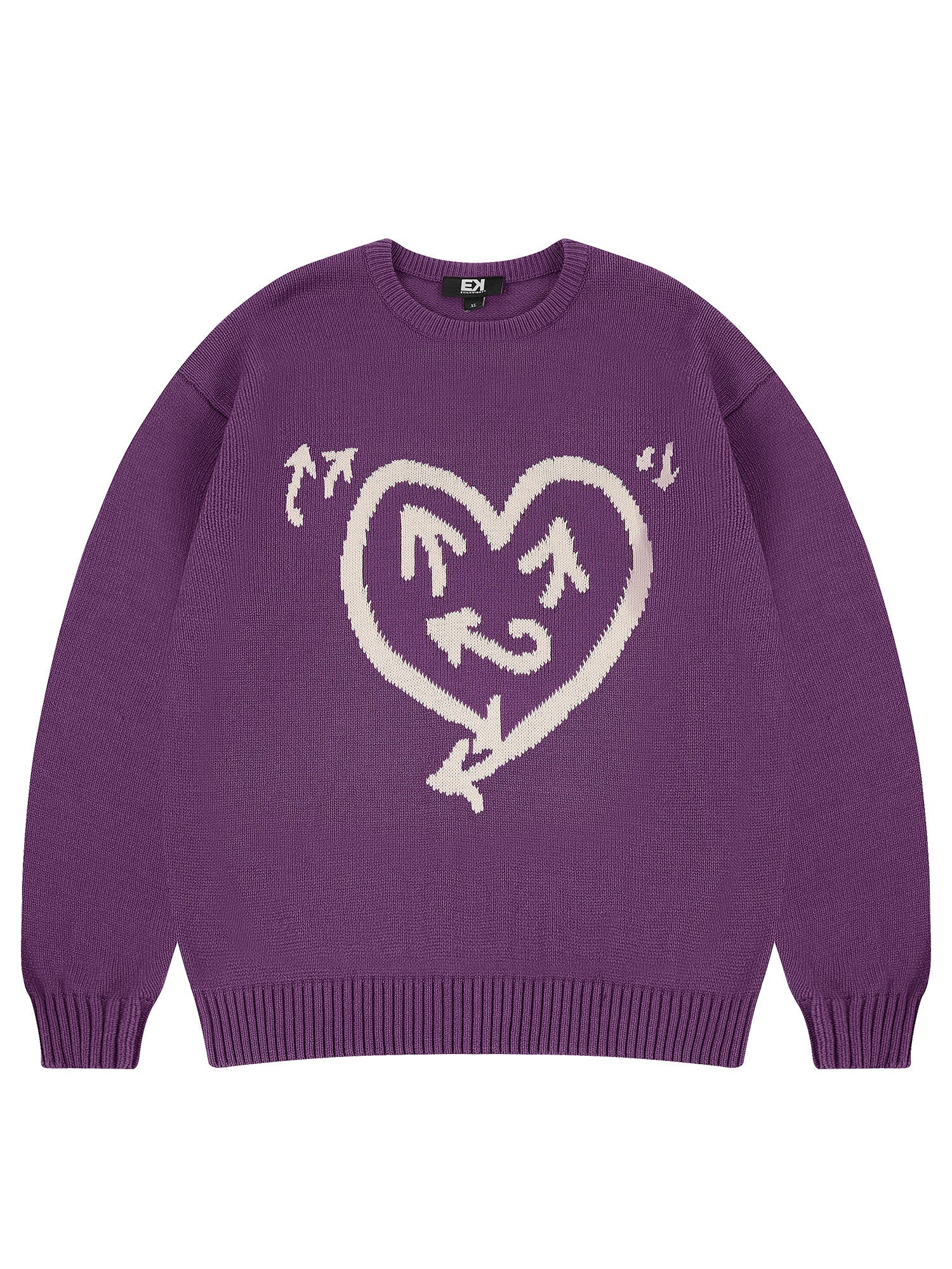 EVILKNIGHT(EK) Love Expression Knit Sweater