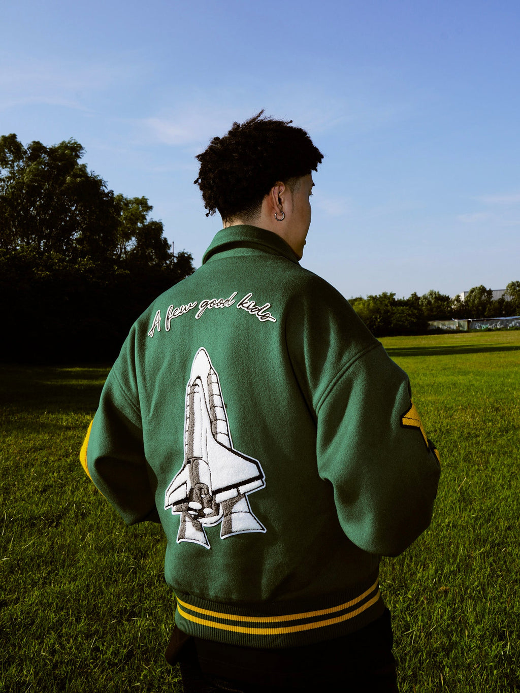 A Few Good Kids Rocket Collage Jacket