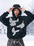 YADcrew Lace Peace Dove Hoodie