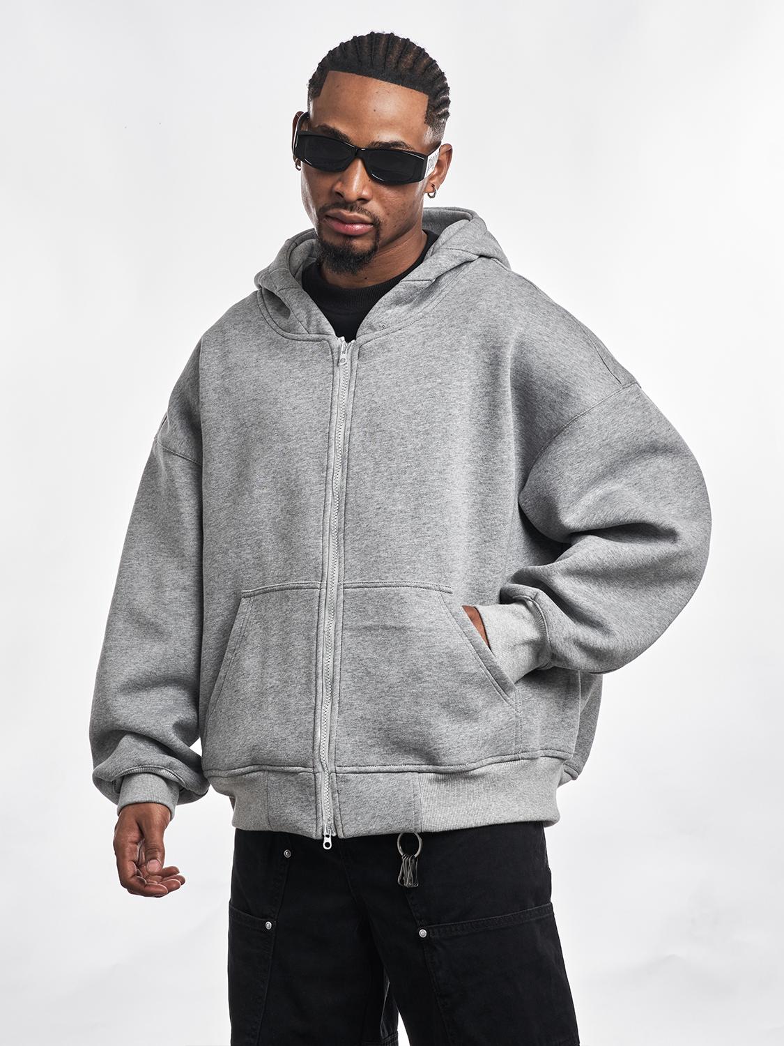 F3F Select Basic Oversize Zip Up Hoodie