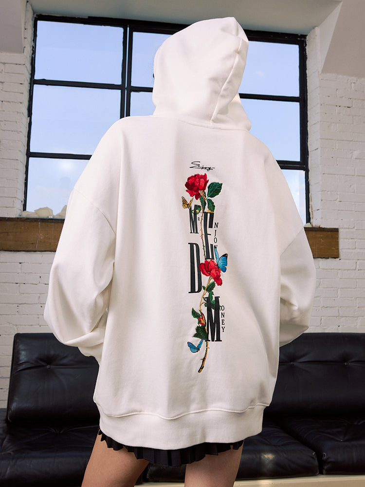 MEDM Rose Interspersed Logo Hoodie