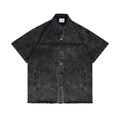 ANTIDOTE Cowboy Embroidered Denim Short Sleeve Shirt