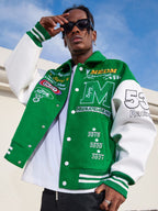 MEDM Record Holder Anniversary Embroidered Varsity Jacket