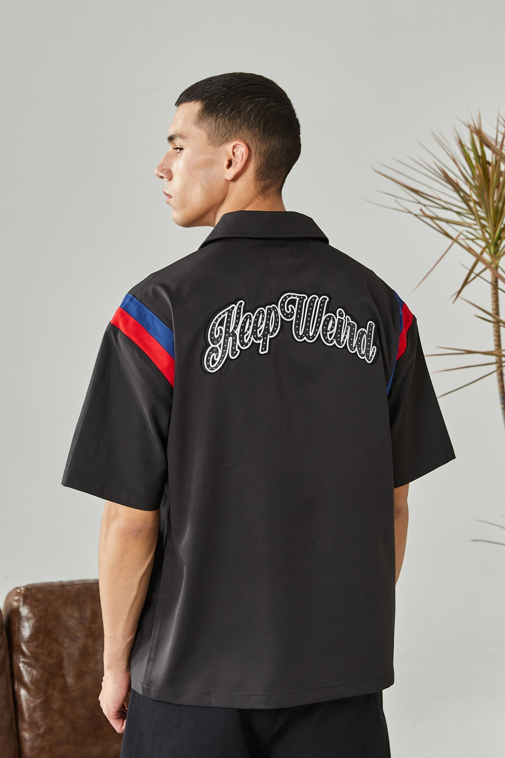 PRBLMS LOGO Striped Short Sleeved Shirt