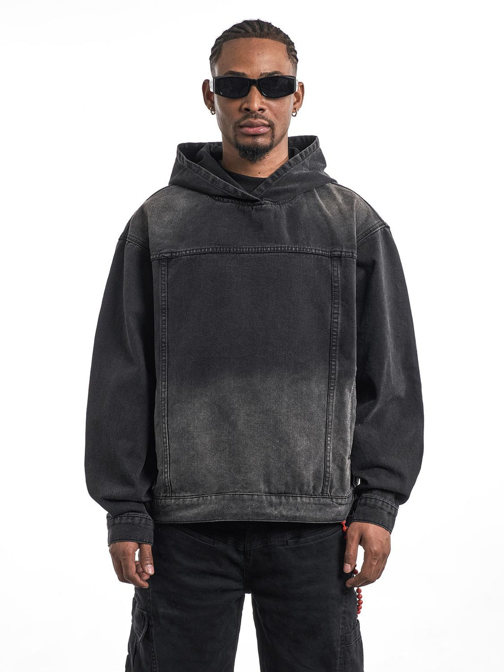 F3F Select Washed Denim Hoodie