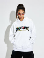 DICETINY Comics Logo 3D Embroidery Hoodie