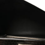 Shiny Porosus Crocodile Kelly Sellier 35 Graphite