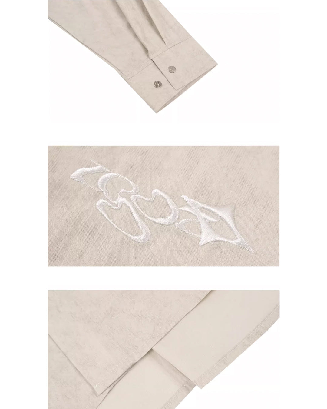 1807 Faded Patchwork Long Sleeve Shirt