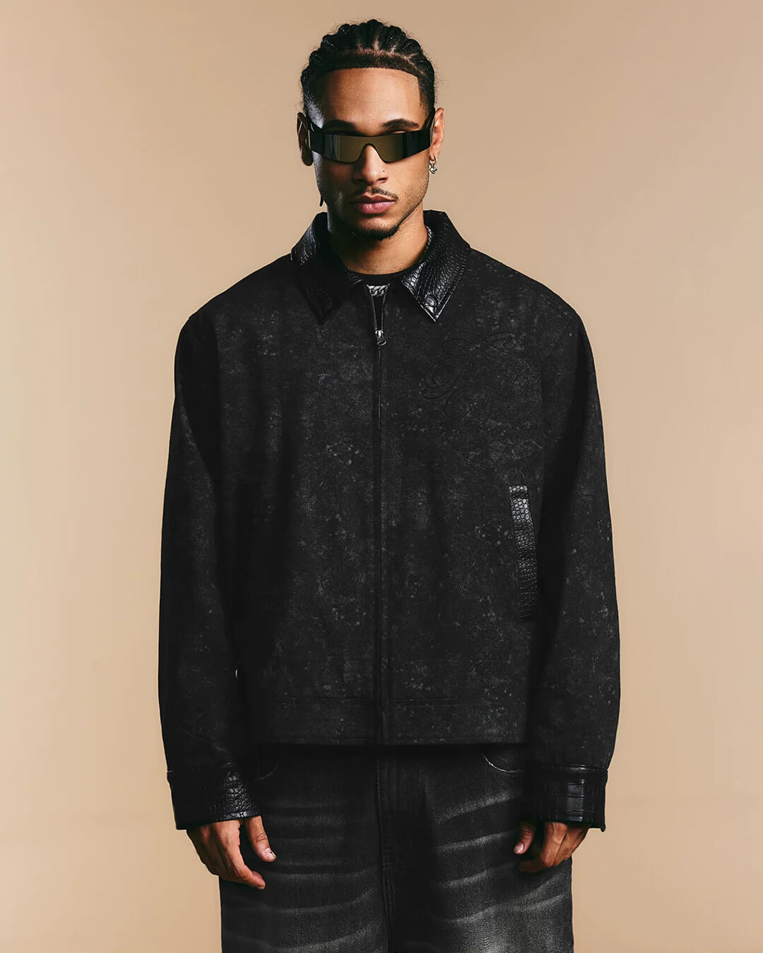 1807 ROLLTHEDICE Chain Stitched Detroit Jacket