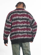 F3F Select Gradient Striped Fuzzy Knit Sweater