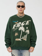F2CE LOGO Foam Creative Print Embroidery Sweatshirts