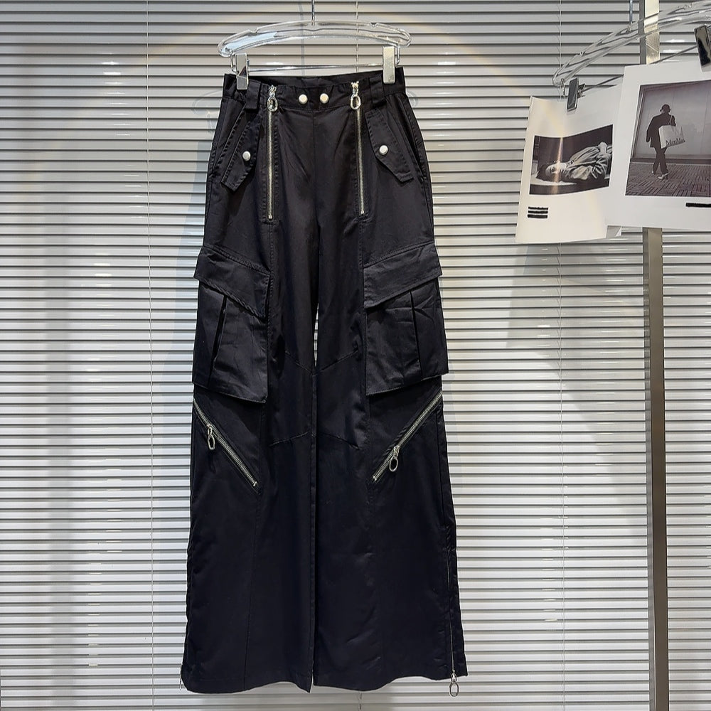 F3F Select  Multi Zipper Patchwork Work Cargo Pants