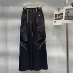 F3F Select  Multi Zipper Patchwork Work Cargo Pants